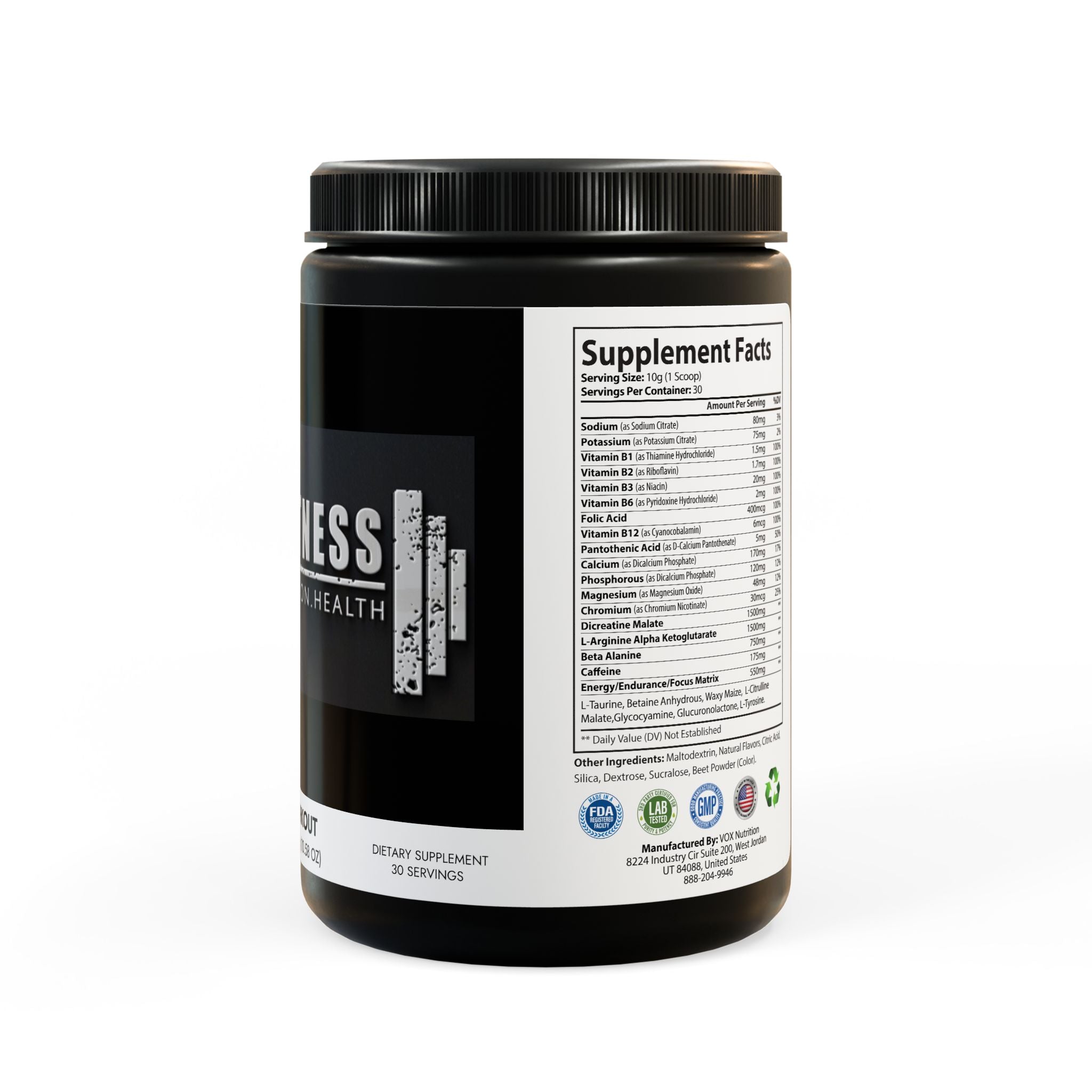Pre-Workout Supplement, Watermelon (300g, 10.58oz)