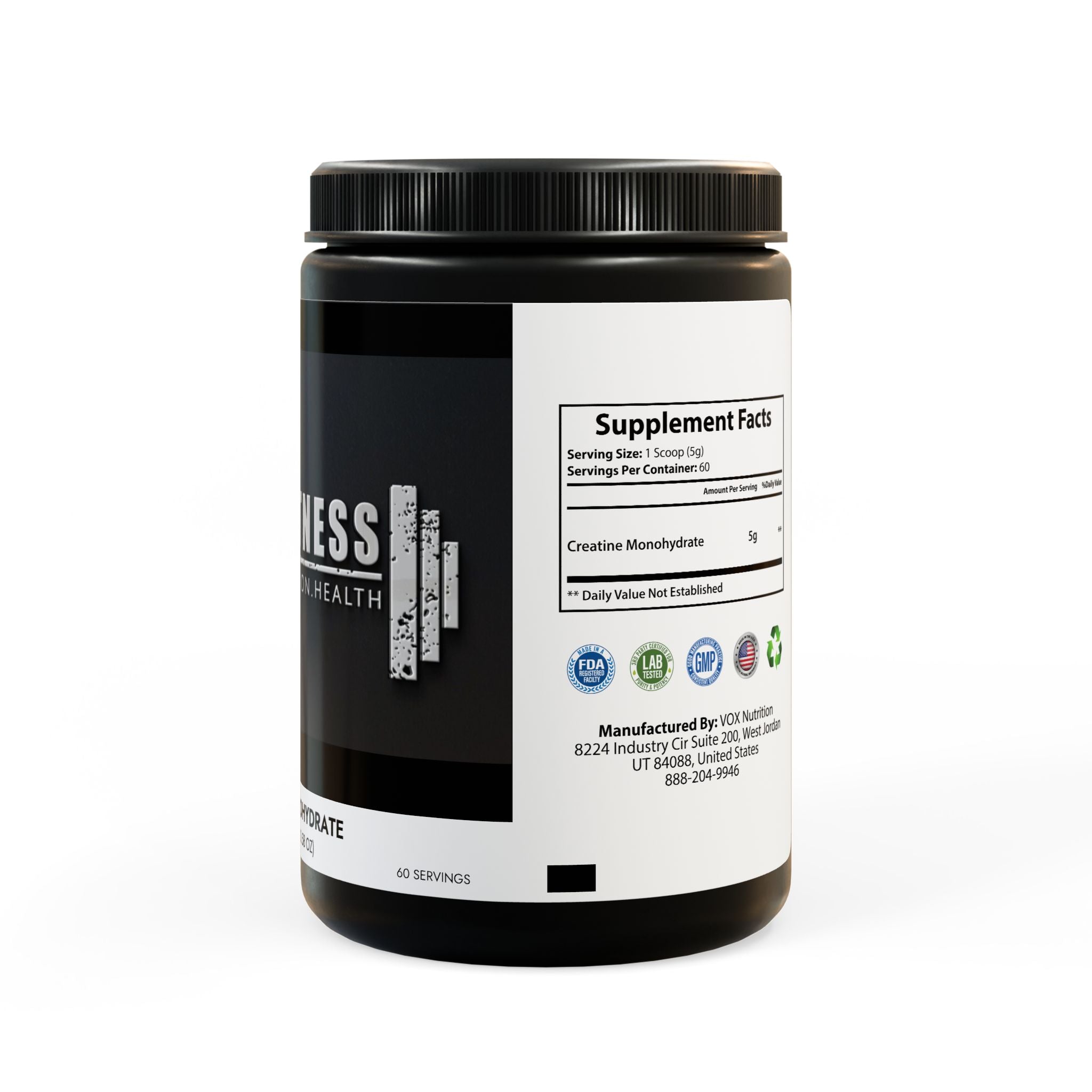 Creatine Monohydrate Supplement (300g, 10.58oz)